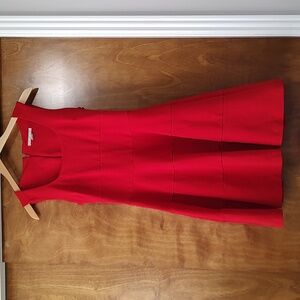 Banana Republic red sleeveless dress